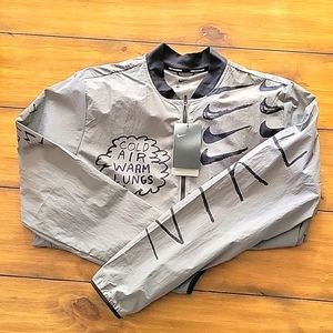 NIKE Mens Water Repellent Running Jacket